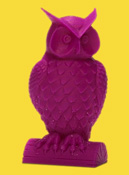 3D printed owl sculpture