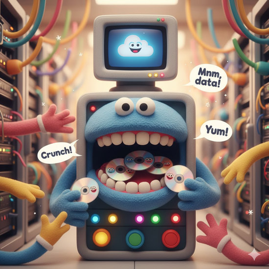 Physical Media Library feeding AI